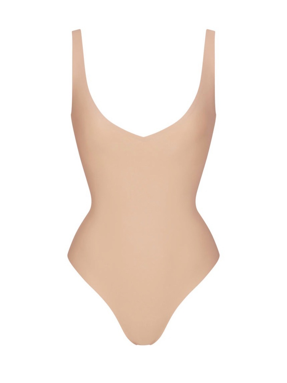 SKIMS Plunge Thong Bodysuit in Clay Large NWOT